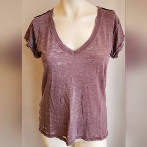 Free People Whiskly Distressed Tee Shirt sz Small